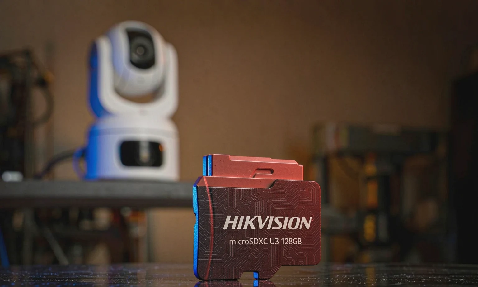 HIKVISION microSDXC U3 memory card produced by OV CHIP TECH