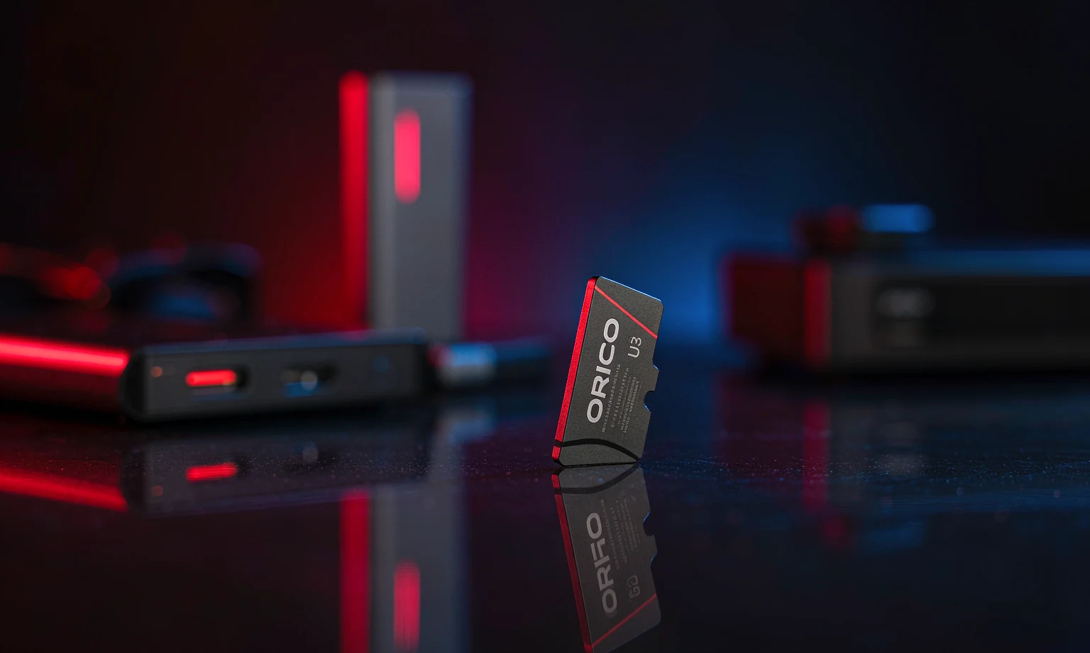 ORICO microSDXC U3 retail card produced by OV CHIP TECH