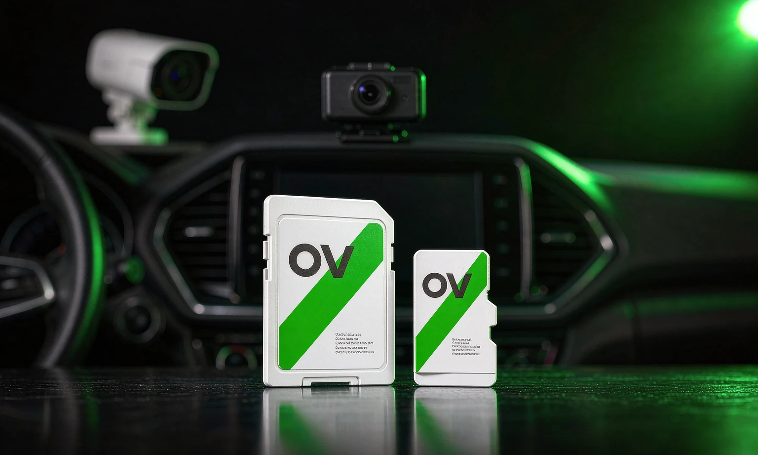 OV microSD and SD cards for surveillance and dashcam produced by OV CHIP TECH